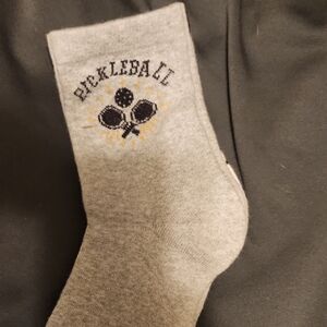 Universal Thread Gray Pickleball Graphic Mid Crew Socks Pack Of 3